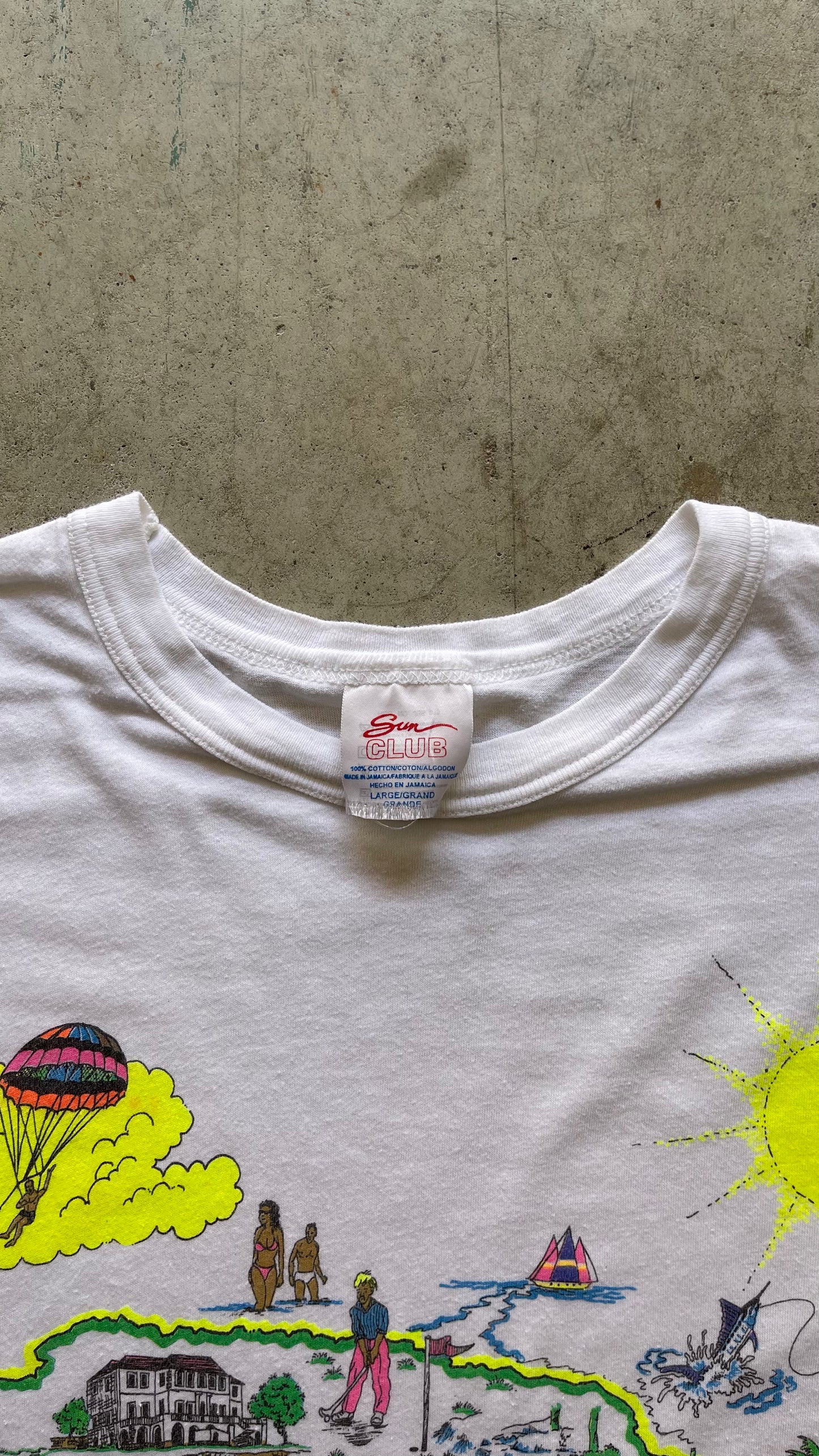 1980S JAMAICA VACATION TEE - L