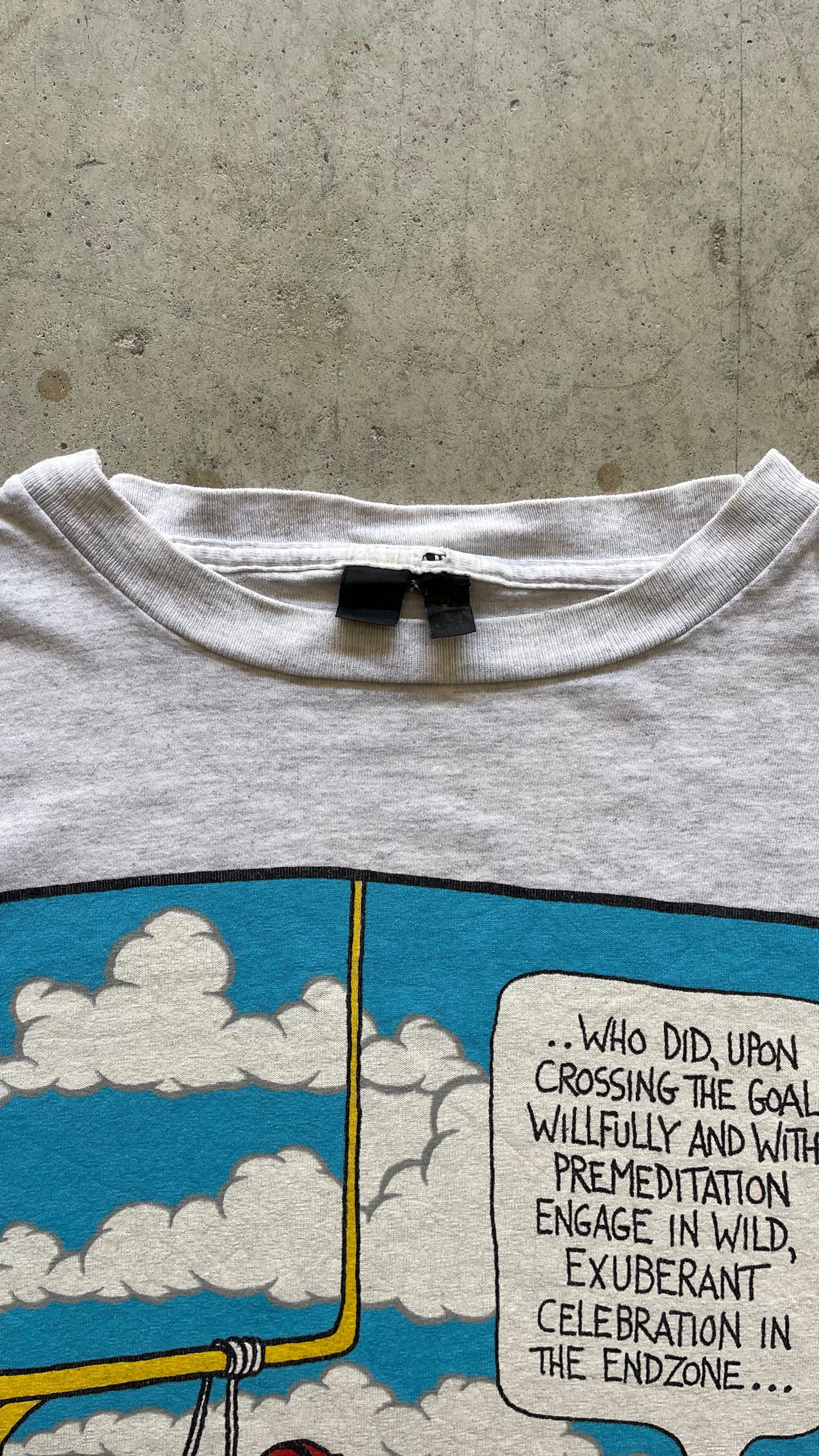 1990S FOOTBALL WHITE TEE - XL
