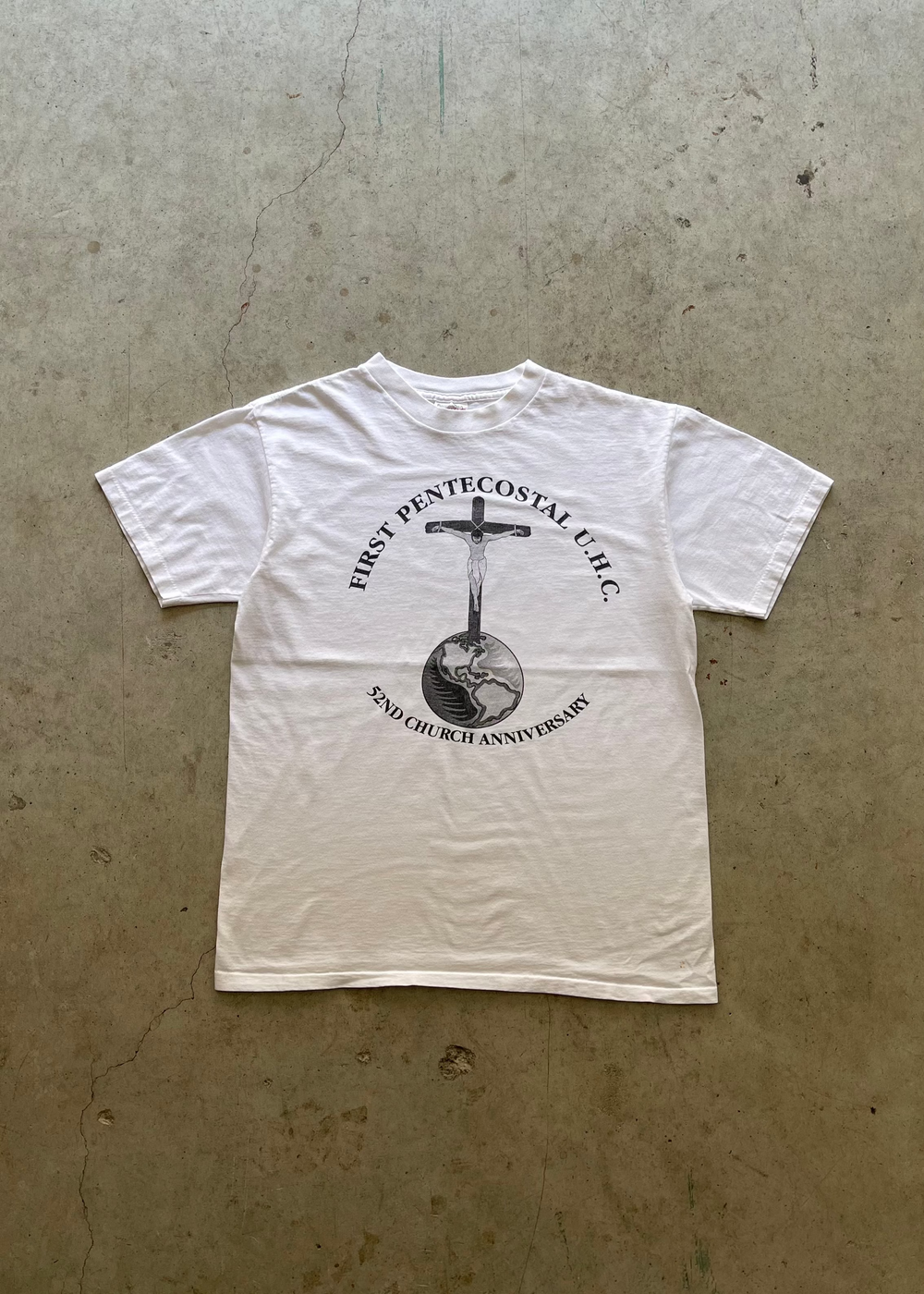 1990S JESUS WHITE TEE - L