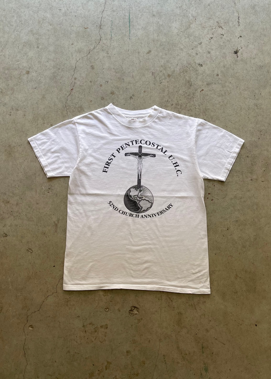 1990S JESUS WHITE TEE - L