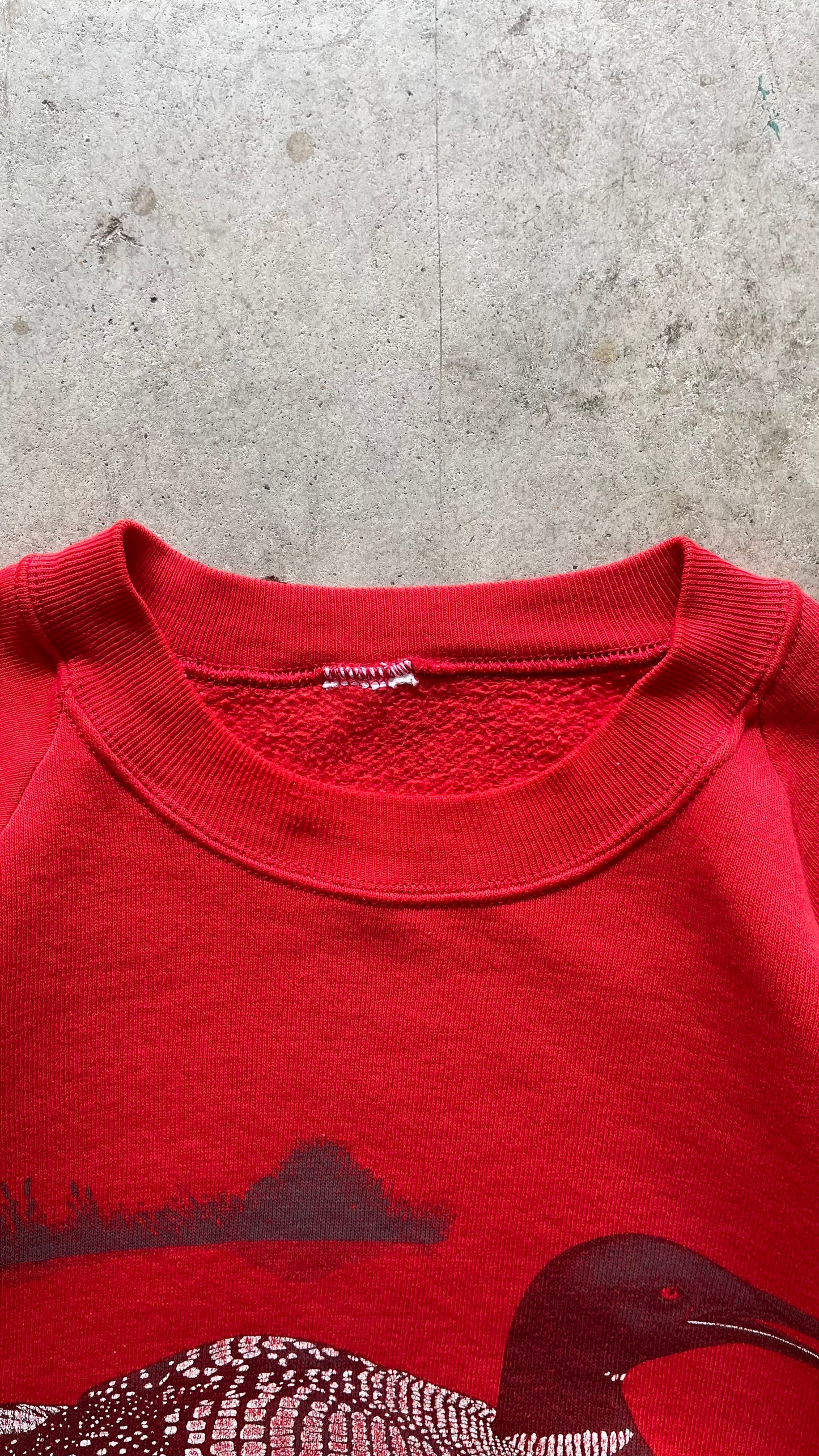 1990S NATURES RAGLAN SWEATSHIRT RED - L