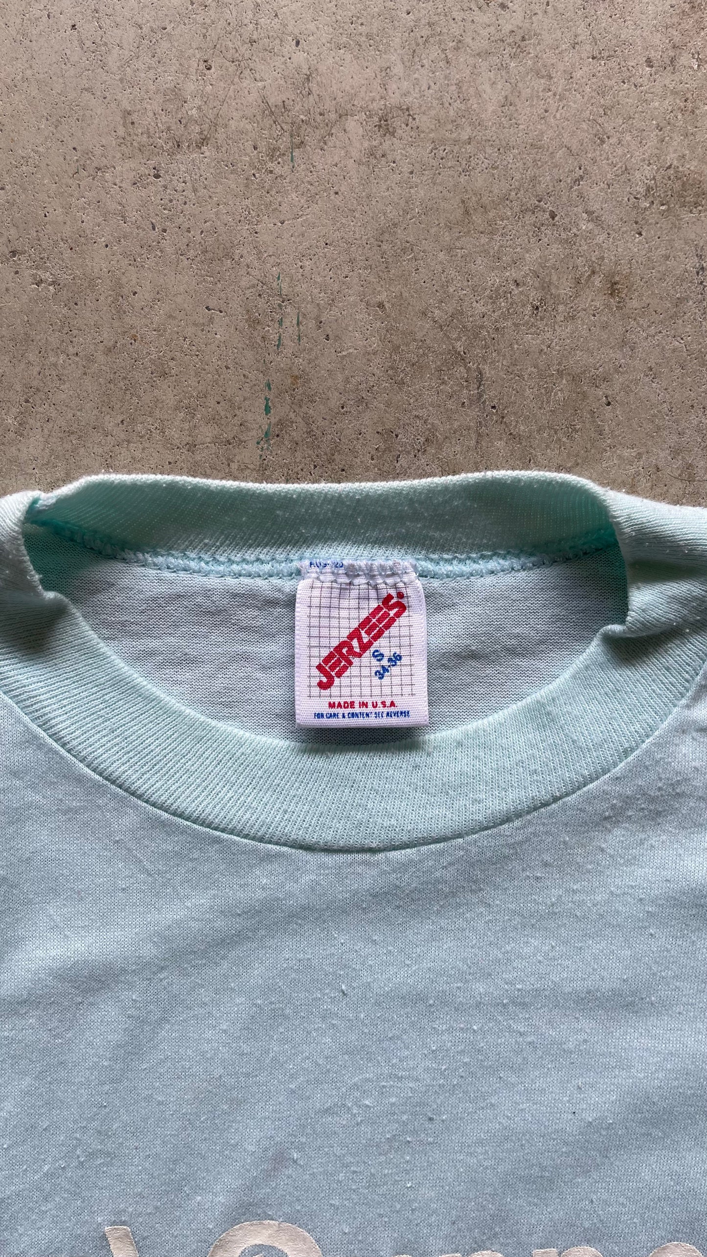 1980S "TOTAL RUNNER" BABY BLUE TEE - S