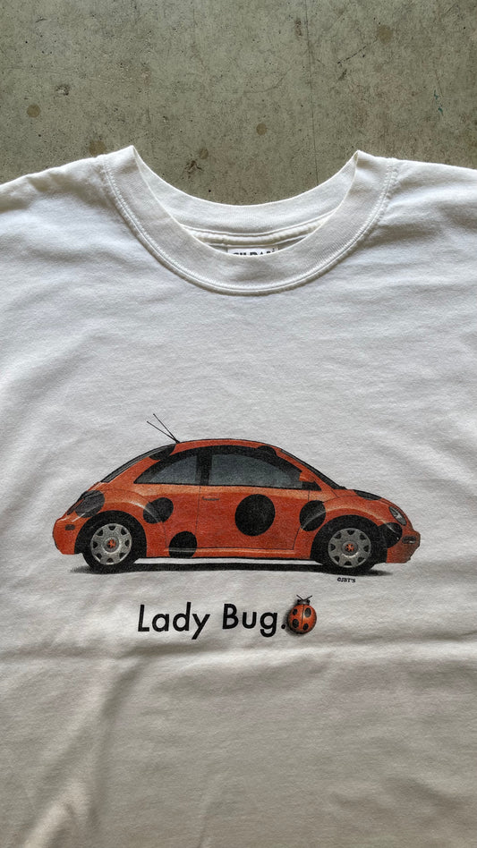 1990S "LADY BUG" WHITE TEE - XL